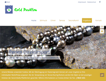 Tablet Screenshot of goldpavillon.de